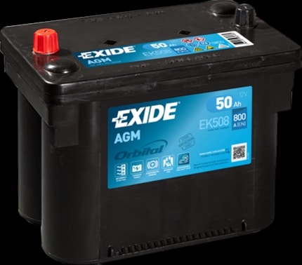 Acumulator Agm 50Ah 800A 260X 173X206 +Stg Exide Scania