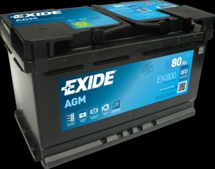 Acumulator Exide Agm 80Ah 800A 315X 175X190 +Dr Exide Audi