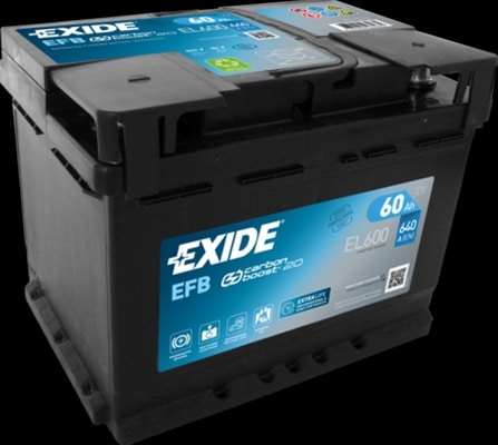 Acumulator Efb 60Ah 640A 242X 175X190 +Dr Exide Audi
