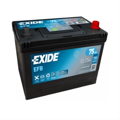 Acumulator Exide Efb 75Ah 750A 270X 173X222 +Dr Exide
