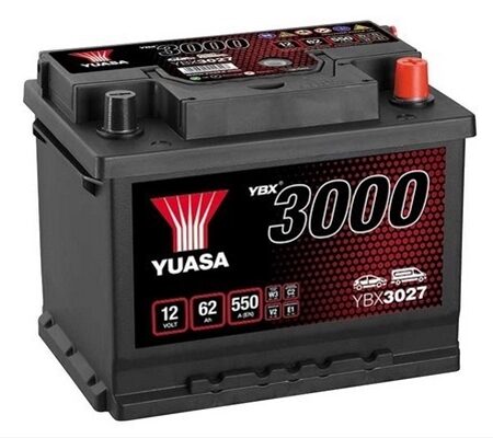 Acumulator Yuasa 3000 Asia 12V 62Ah 550A 242X175X190 +Dr Audi