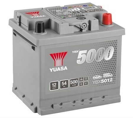 Acumulator Yuasa 5000 Silver 12V 54Ah 500A 207X175X190 +Dr Vag