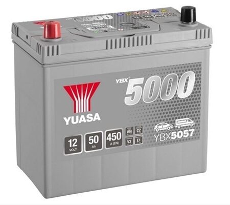 Acumulator Yuasa 5000 Asia 12V 50Ah 450A 238X129X223 +Stg John Deere