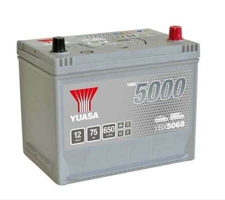 Acumulator Yuasa 5000 Asia 12V 75Ah 650A 269X174X223 +Dr Hyundai