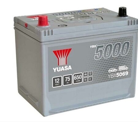 Acumulator Yuasa 5000 Asia 12V 75Ah 650A 269X174X223 +Stg