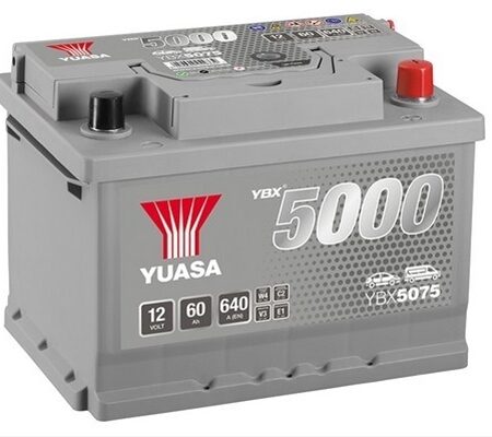 Acumulator Yuasa 5000 Silver 12V 60Ah 640A 243X175X175 +Dr Opel
