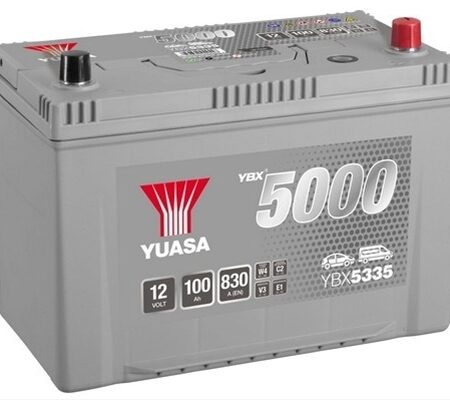 Acumulator Yuasa 5000 Asia 12V 100Ah 830A 304X173X225 +Dr Kia