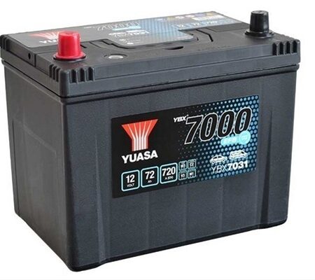 Acumulator Yuasa 7000 Asia 12V 72Ah 720A 260X173X225 +Stg Toyota