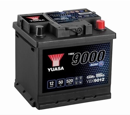 Acumulator Yuasa 9000 Agm 12V 50Ah 520A 207X175X190 +Dr Vag