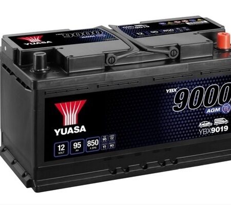 Acumulator Yuasa 9000 Agm 12V 95Ah 850A 353X175X190 +Dr Audi