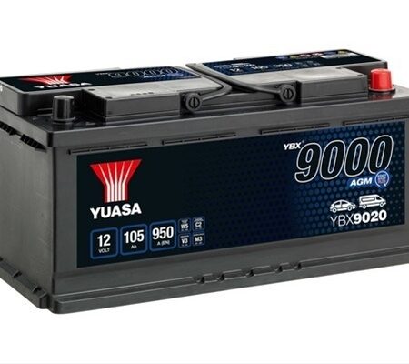Acumulator Yuasa 9000 Agm 12V 105Ah 950A 393X175X190 +Dr Audi