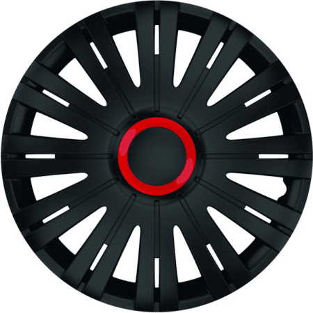 SET CAPACE ROTI 15` NEGRE CU INEL ROSU ACTIVE