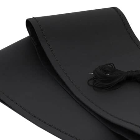 HUSA VOLAN CU SNUR PIELE NATURALA ONE LINE NEGRU 39-41 CM