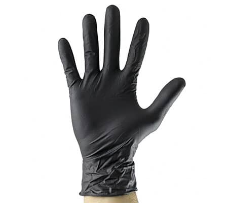 MANUSI NEGRE DE UNICA FOLOSINTA. DE NITRIL MARIME L - SET 100BUC JBM