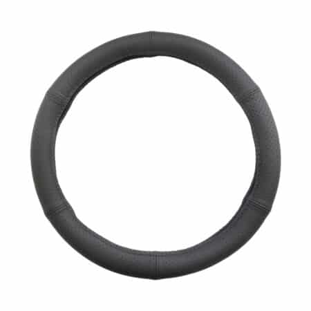 HUSA VOLAN PIELE NATURALA PERFORATA NEGRU 35-37 CM