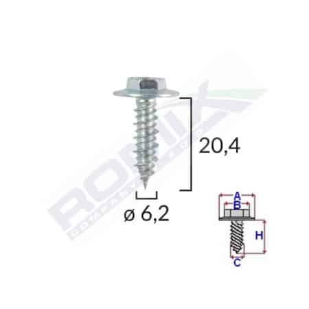 SURUB CU SAIBA ALFA ROMEO FIAT 6.2X20.4MM SET 10 BUC