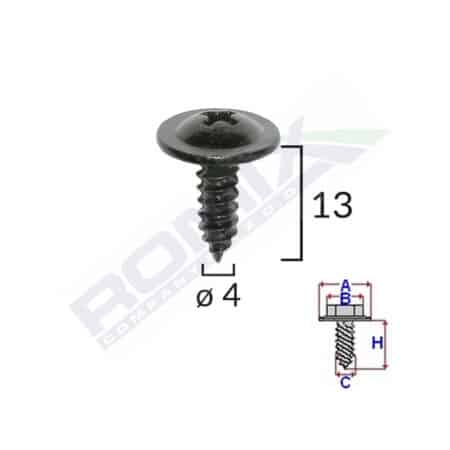 SURUB CU CAP INCRUCISAT DIAMETRU 4MM SET 10 BUC